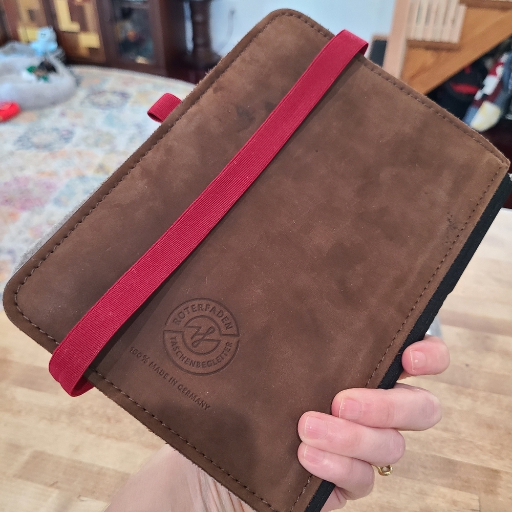 Roterfaden M A5 Travelers Notebook Leather Cover Taschenbegleiter - Picture 15 of 15